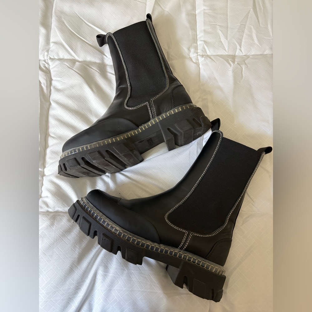 GANNI- cleated boots